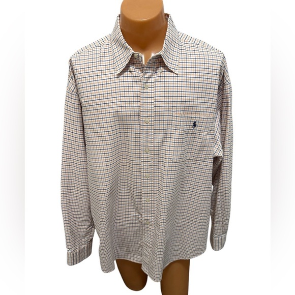 Ralph Lauren Other - Ralph Lauren Mens XX-Large Oxford Cloth Pocket Pony Logo "The Big Shirt" Vintage